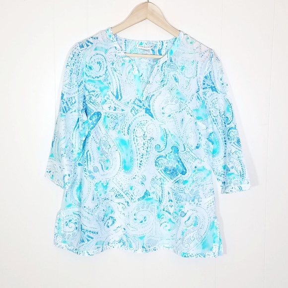 Pendleton Tops - Pendleton Paisley Lightweight Blouse